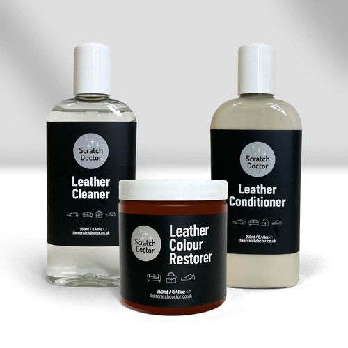 Medium brown leather cleaner - brown,