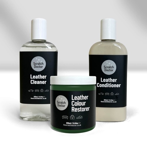 Dark green leather cleaner - dark,